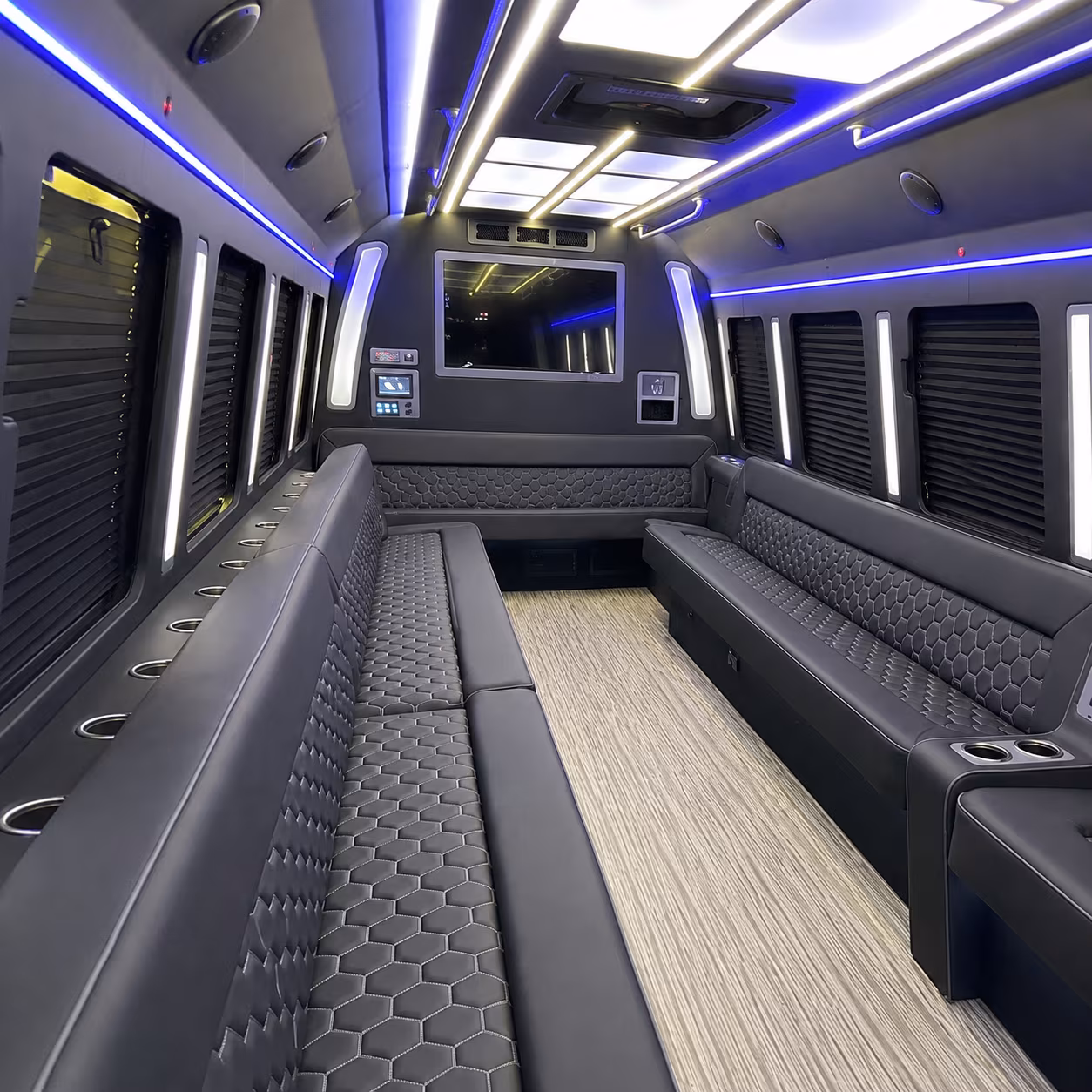 Fresno Bachelor & Bachelorette Transportation party bus exterior