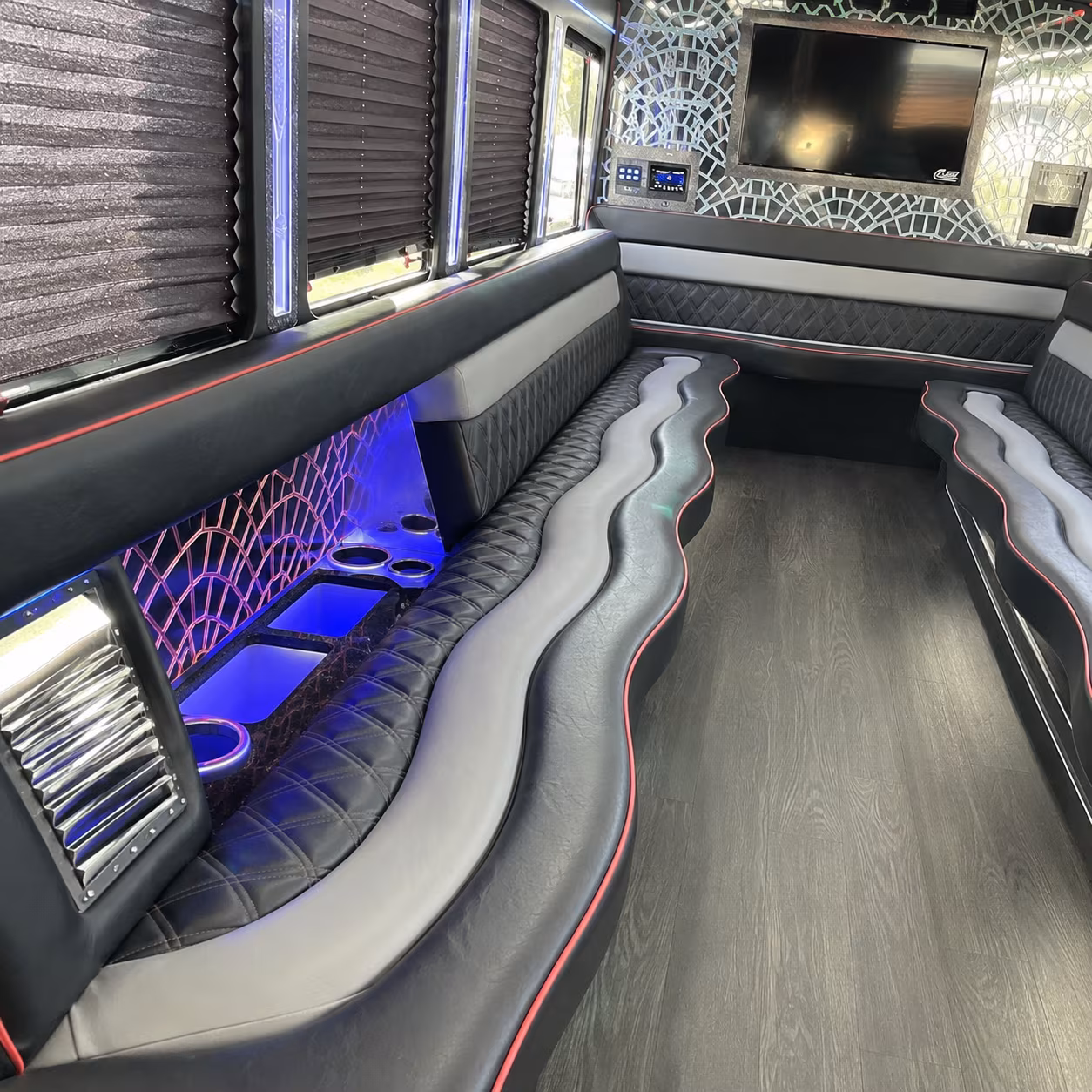 Fresno Bachelor & Bachelorette Transportation onboard seating