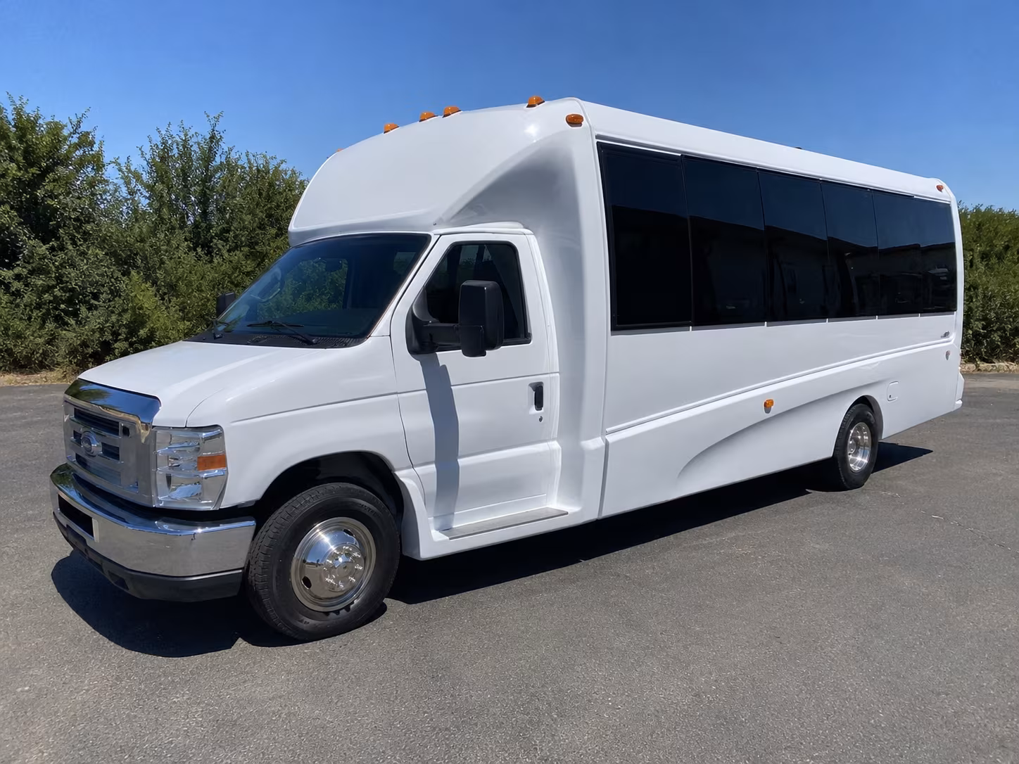 Fresno Prom & Homecoming Transportation party bus exterior