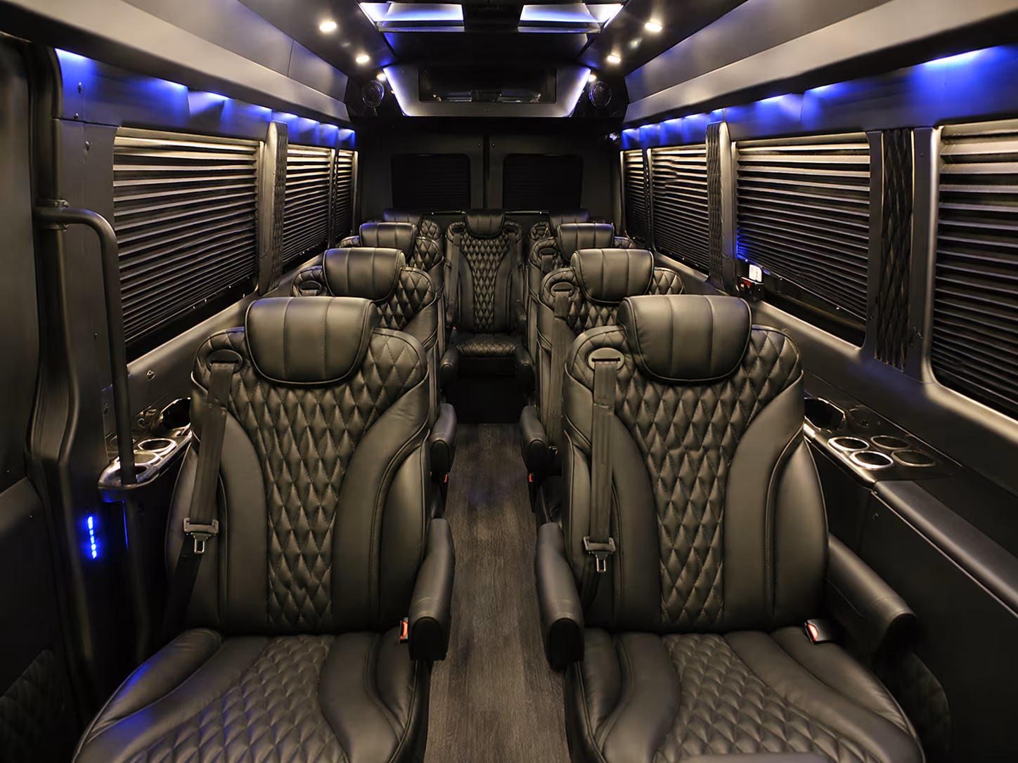 Fresno School Event Transportation party bus exterior