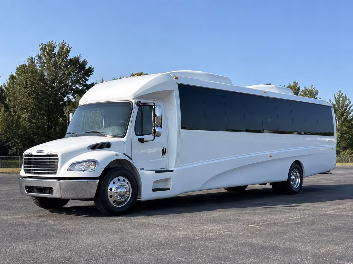 Fresno Sporting Event Transportation party bus exterior