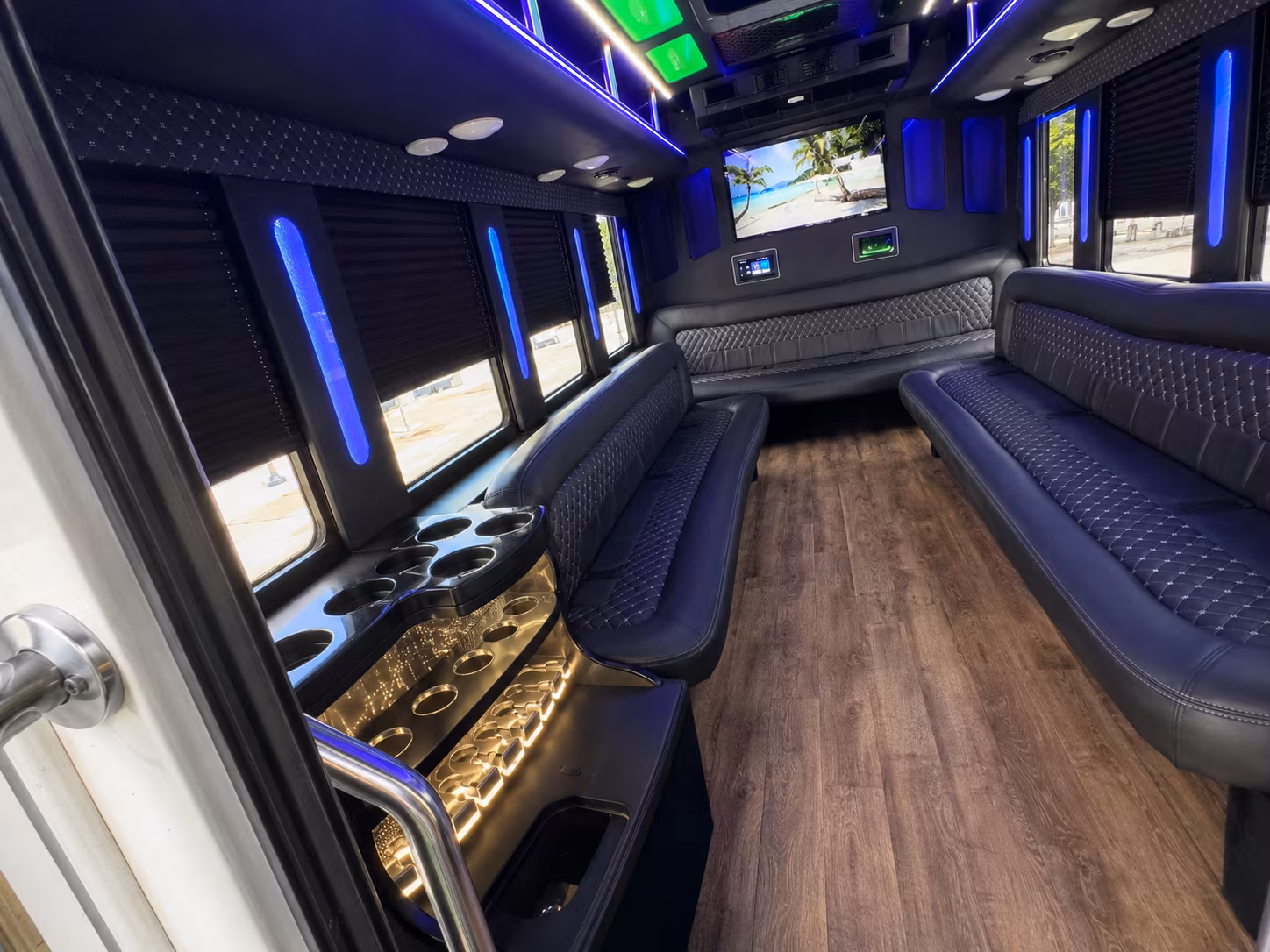 Fresno Sporting Event Transportation onboard seating