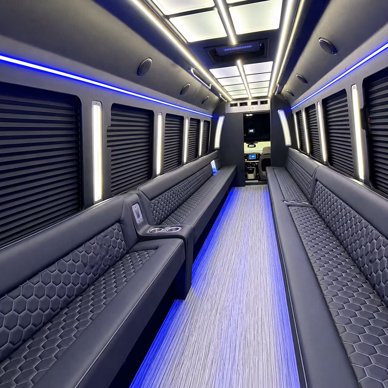 Fresno Wedding Transportation party bus exterior